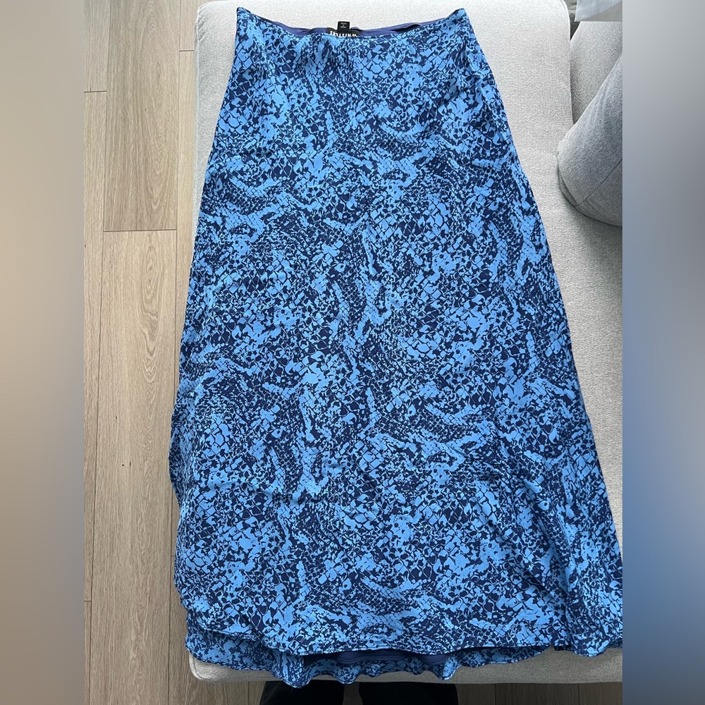 Silky Blue Women's Skirt, Whistles, Size S